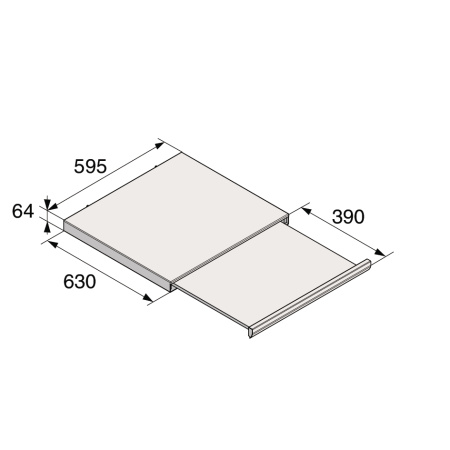 Asko HS60W Полка выдвижная белая